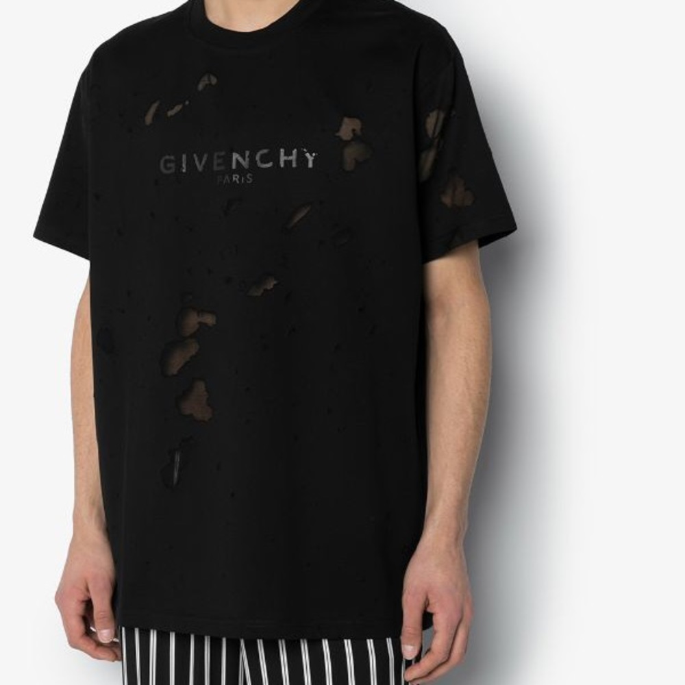 Givenchy distressed logo t shirt